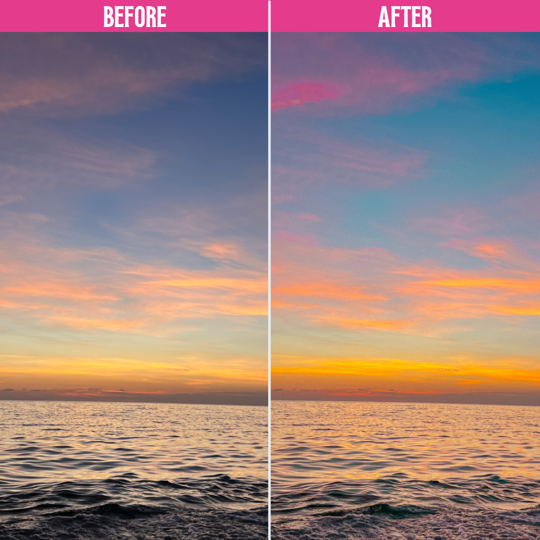 Extreme Color Pop Before & After
