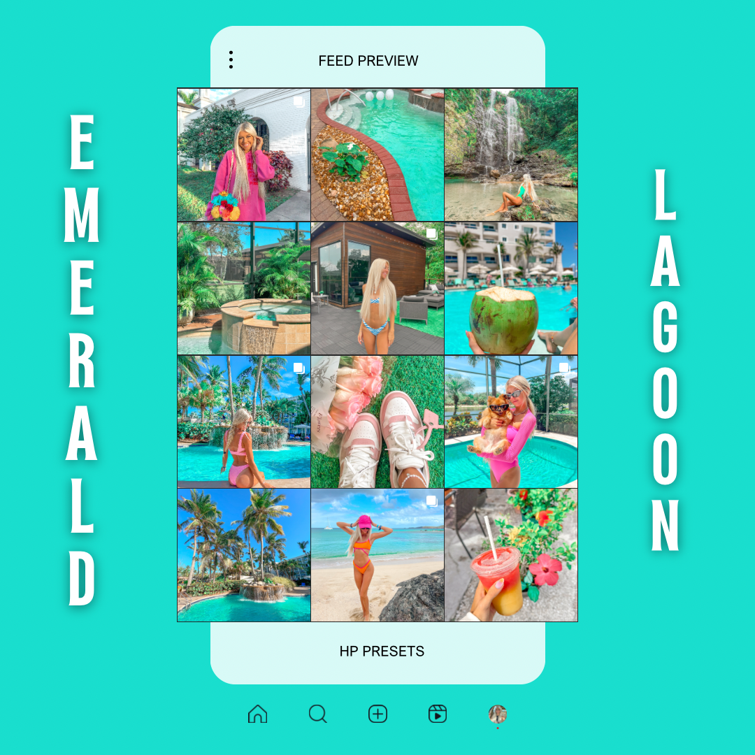 Emerald Lagoon Instagram Feed Preview